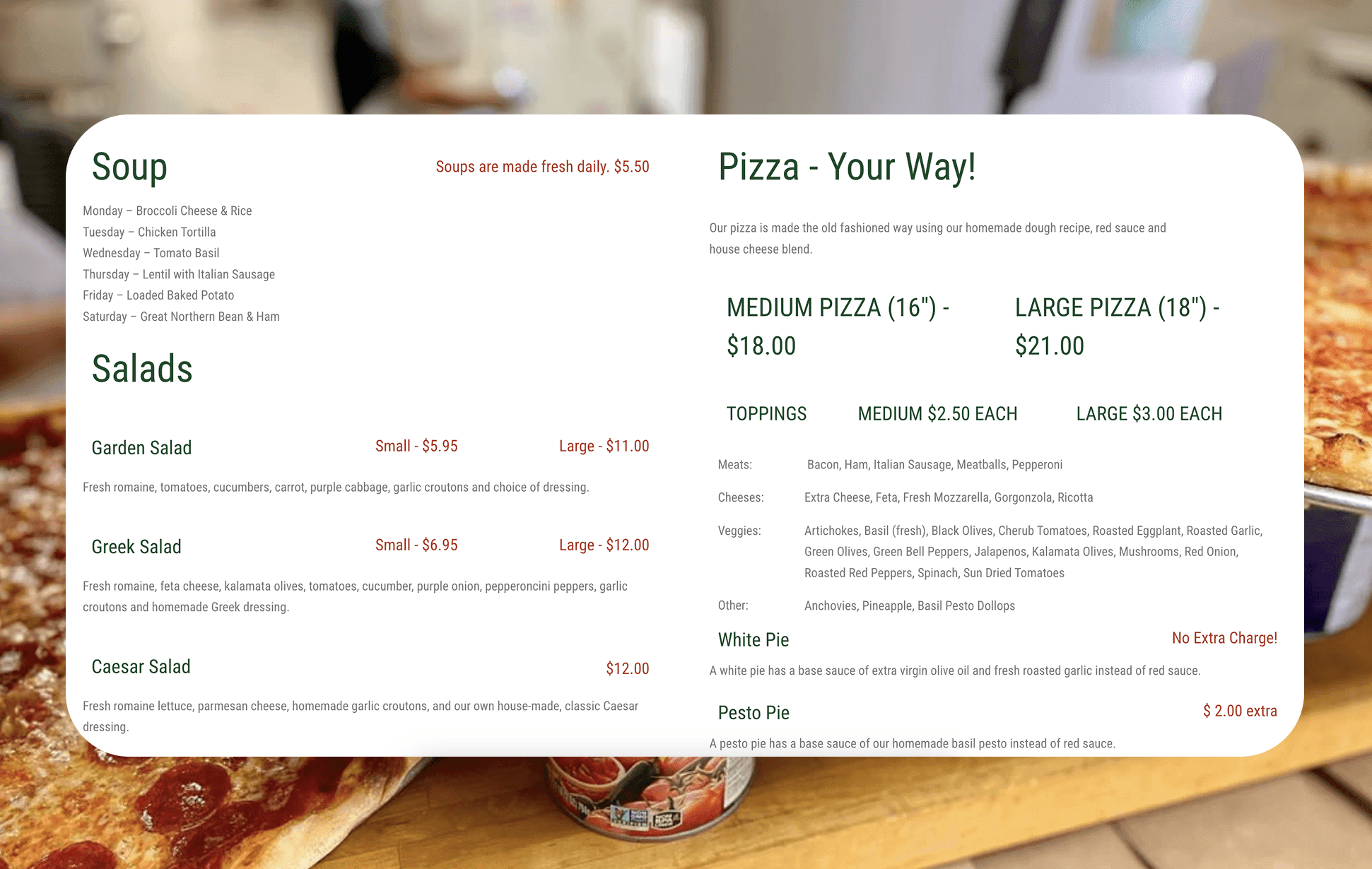 Little Deli Pizza austin